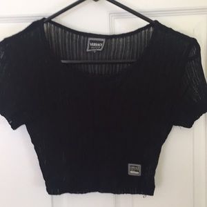 Versace crop top